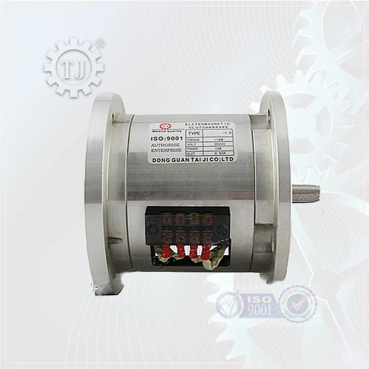TJ-POH Double Flange Electromagnetic Clutch Brake Assembly DC 24V 200 Nm Static Torque Industrial Use Electric Brake Clutch New
