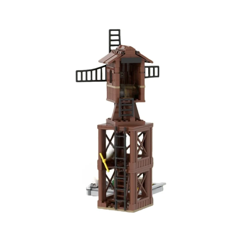 MOC Medieval Windmill Series Model - Small Particle Building Blocks Toy Set with 292 Pieces - Suitable for All Hobbyists to Asse