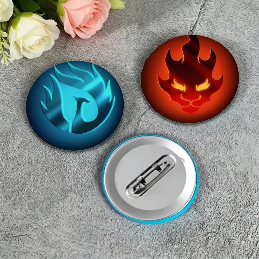 Cartoon N-NinJAGO Cool logo 25mm 32mm 44mm 58mm 75mm Brooches Badges Pins for Accessories Gift
