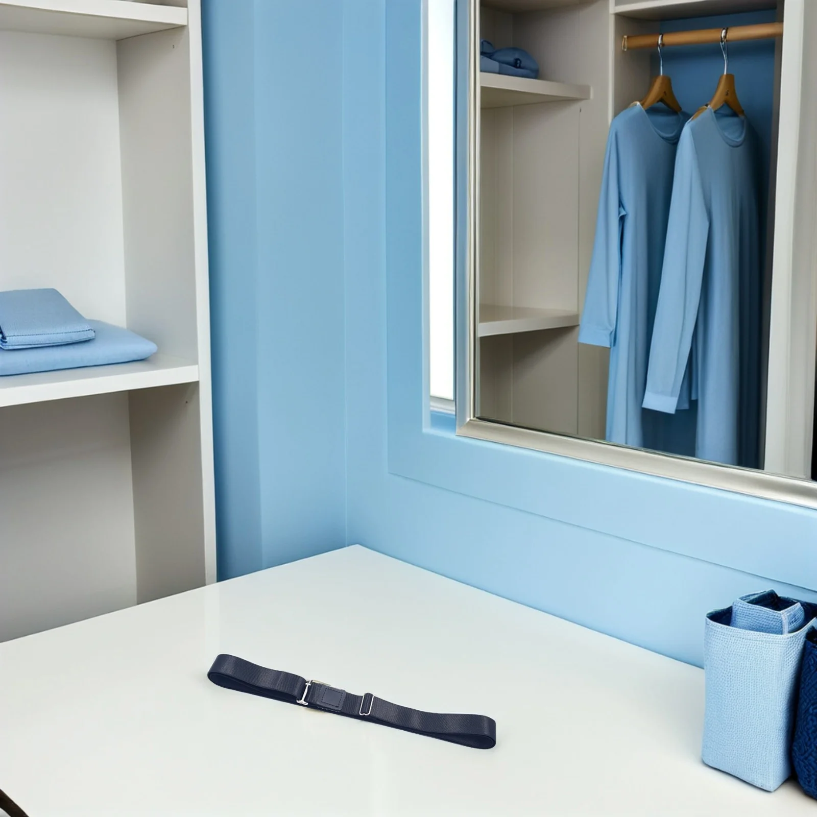 Ciieeo Men Shirt Stay Belt Adjustable Elastic Strap for Dress Shirts Women Lock Holder Sizing Accessory