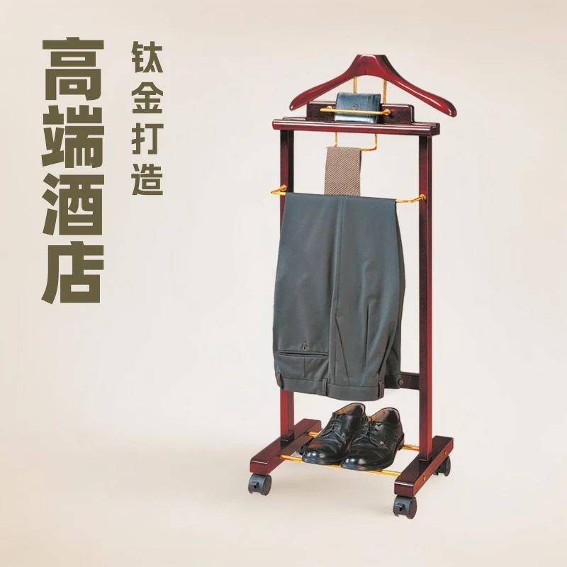 

Manufacturer FHYJ-05A teak color simple solid wood fashion hanger new floor vertical hanger
