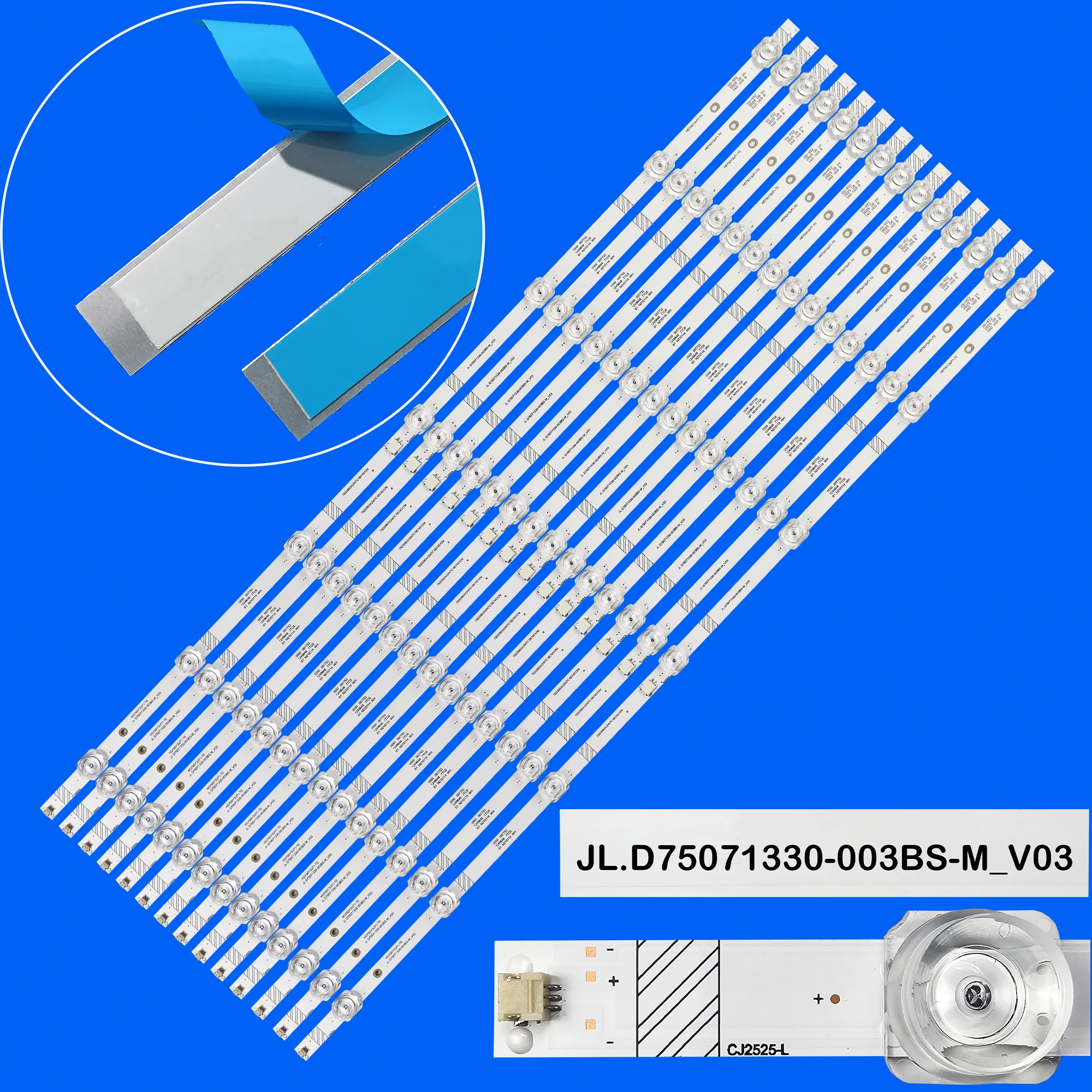 

LED Backlight Strio JL.D75071330-003BS-M_V03 For 75inch 75A7GQTUK 75A7GQ 75A7HQTUK 75A7HQ 75A70GQ 75A70 75A77GQTUK