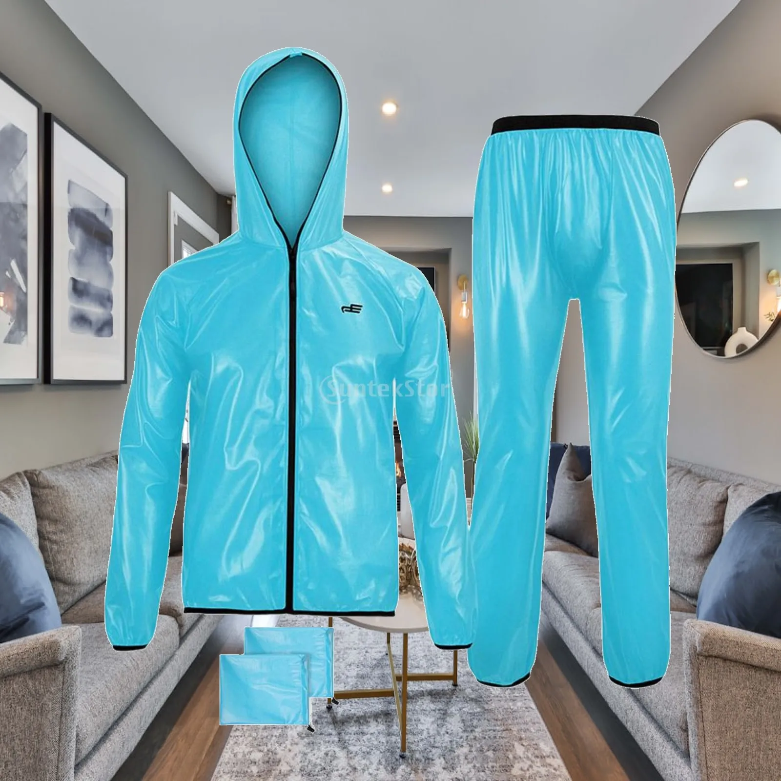 Rain Suit Waterproof with Storage Bag Rain Gear Raincoat for Fishing Tourism