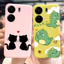 For Case Xiaomi Redmi 13C Cover Poco C65 Cartoon Phone Case Lovely Dinosaur Silicone Bumper For Xiaomi Poco C65 Funda Soft Coque