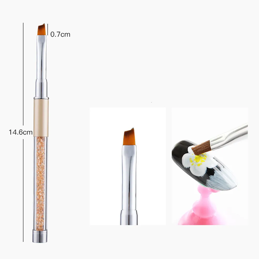 

5Pcs Acrylic Diamond Nail Art Pen Beautiful Rhinestone Handle Nail Painting Tools for Starter Lover Gift Idea Manicure