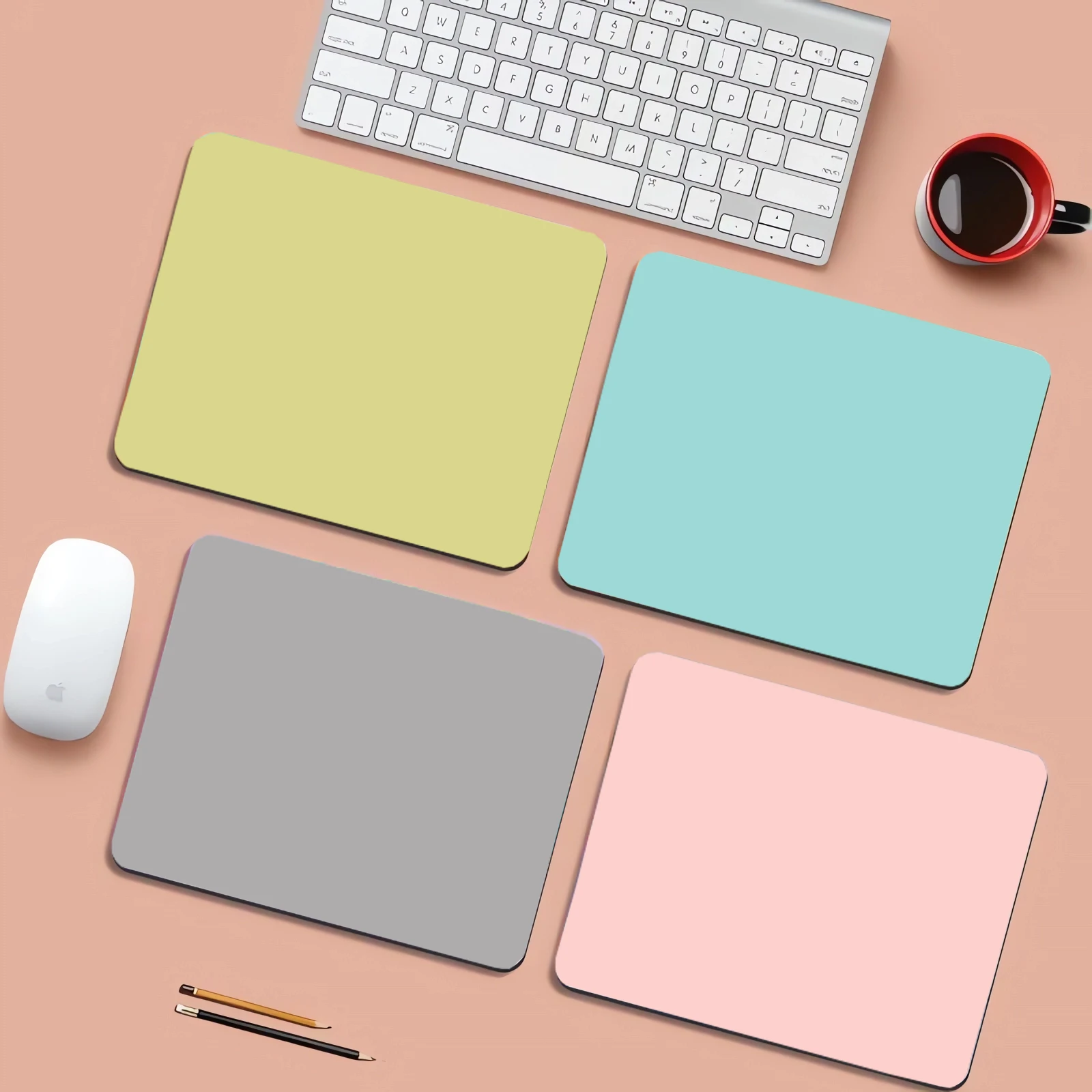 

black Small Mouse Pad Carpet Simple Mat 400*450mm Pc Gamer Gaming Cushion Deskmat Small Computer Table Accessories Mausepad