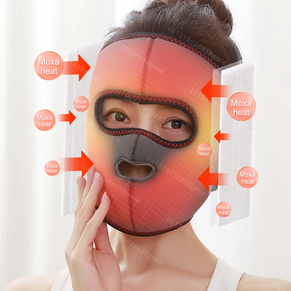 Hot Compress Massage Face Mask for Sequelae of Facial Paralysis Rehabilitation Facial Nerve Spasms Physical Therapy Moxibustion