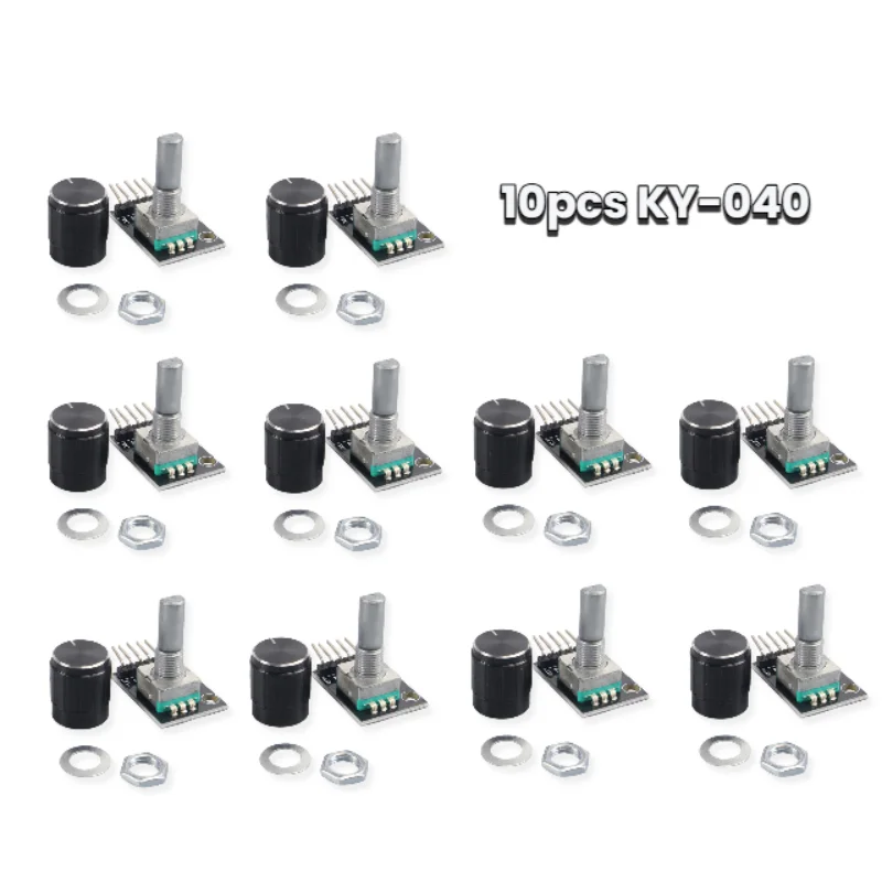 Brandneues KY-040 Drehgebermodul mit Druckknopf, 20 PPR, 5 V, 360 unendliche Drehung für Arduino, Lautstärmenü, Motorsteuerung