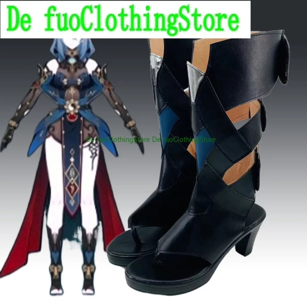 DefuoClothing Honkai Star Rail Hanabi Scarpe Cosplay Giochi anime Costumi di Halloween Scarpe per oggetti di scena