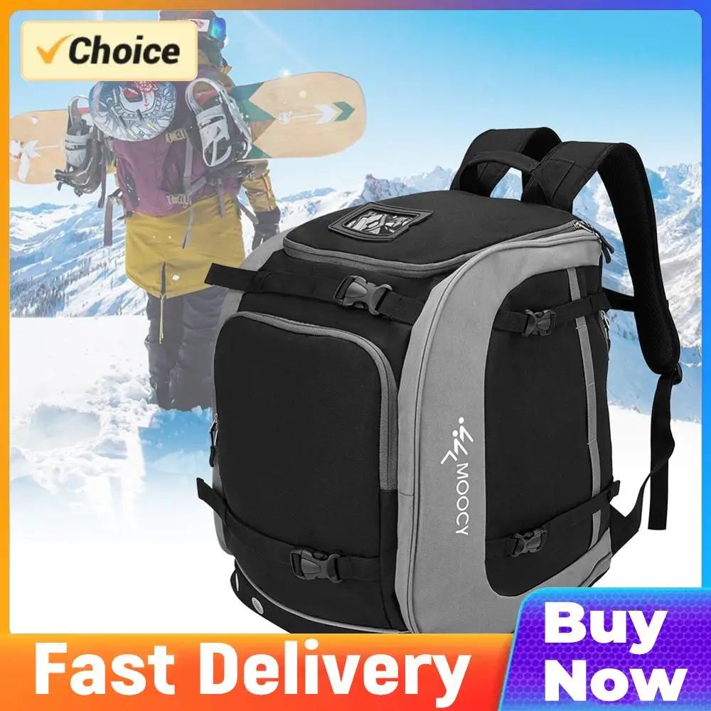 

Рюкзак для шлема и одежды 65 л, большой вместимости, из ткани Оксфорд, с карманом для шлема, для мужчин и женщин, для лыж, регулируемый, для походов и альпинизма