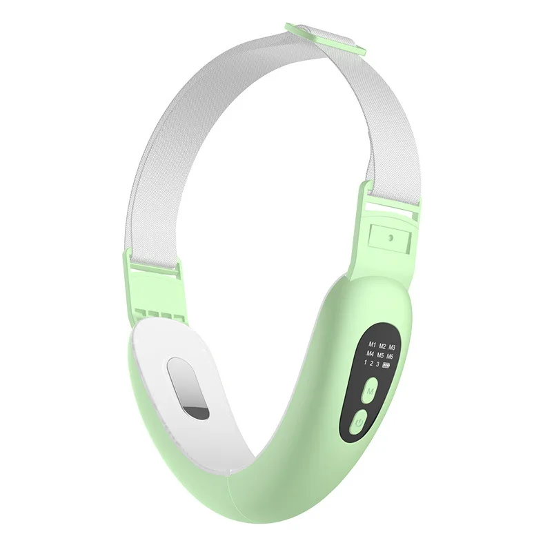 جهاز تدليك الاهتزاز على شكل حرف V لشد الذقن المزدوجة مصحح EMS جهاز تشكيل الوجه المكركرنت