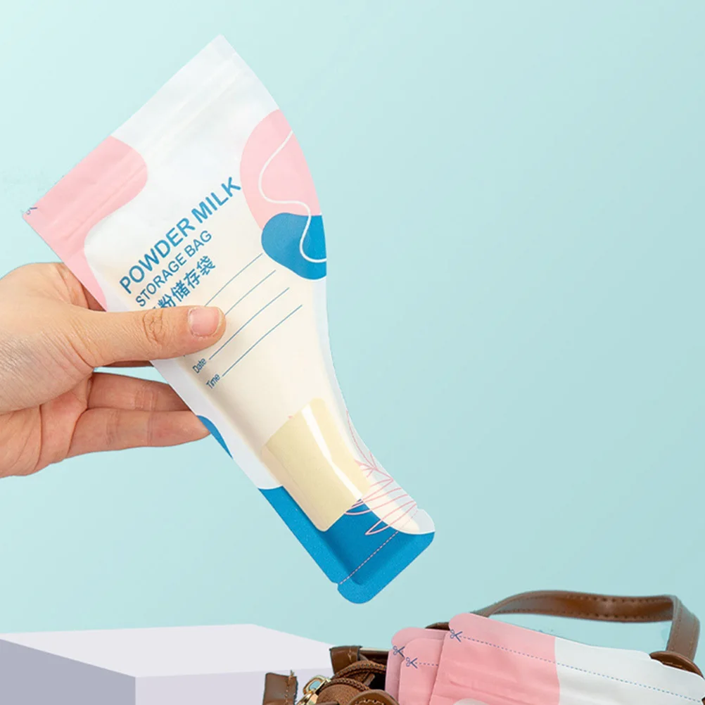 30Pcs Milk Powder Storage Bags Disposable Formula Dispenser Travel Pouches Airtight Portable for Baby Food Breastmilk