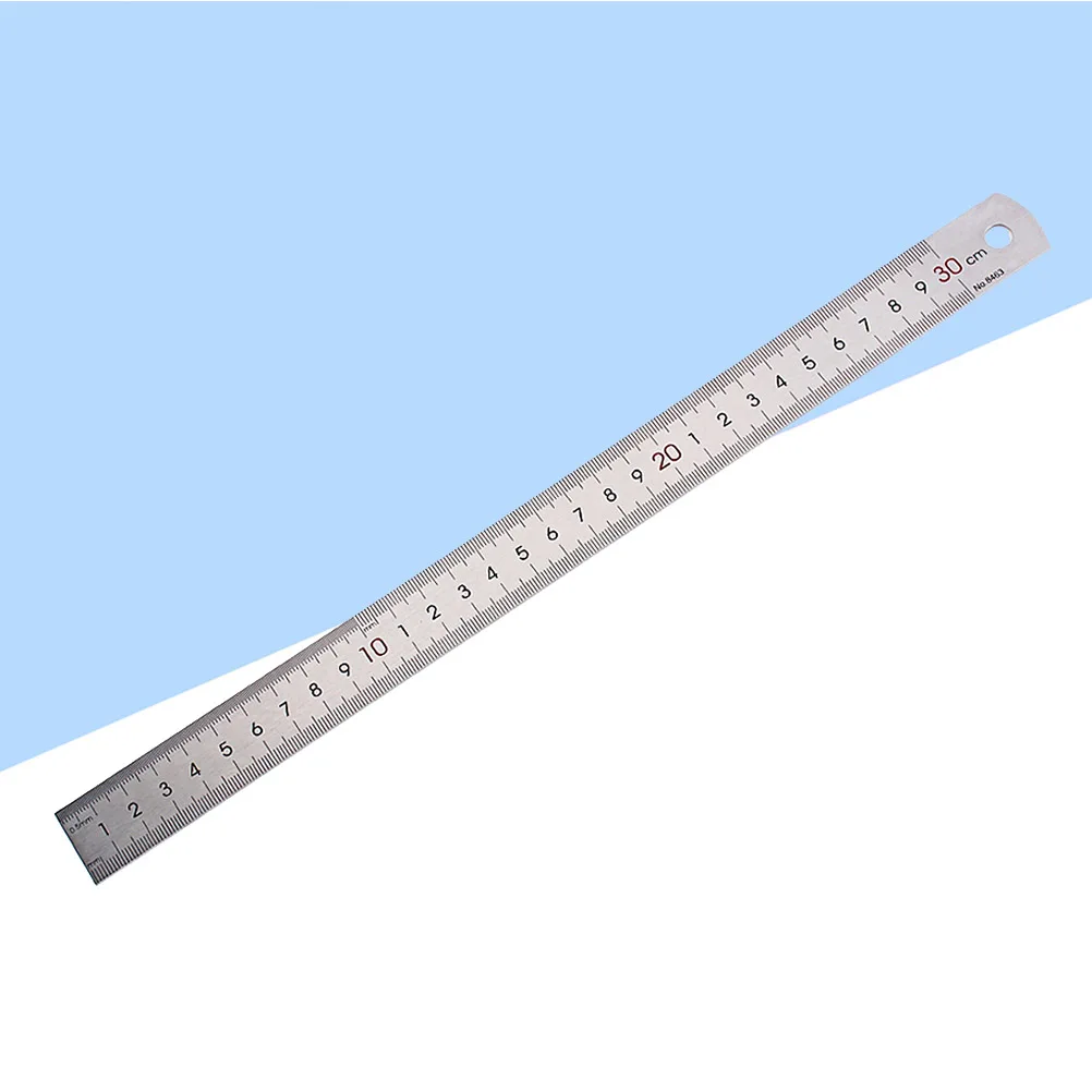 Stainless Steel Double Sided Measuring Ruler Straight Metal Rule For Sewing Foot Stationery Carpentry Engineering Drafting Tool