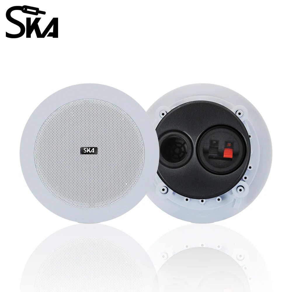 5inch 20W  audience Dustproof Coaxial Ceiling Speaker Recessed Home Tour Sound System Passive Music speakers for Indoor Bedroom