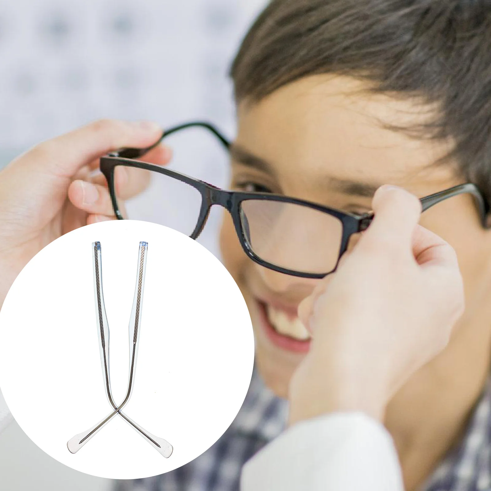 

Metal Temple Accessories Eyeglasses Replacement Temples Arms Chain Frame Legs Flat Eyewear Accessory