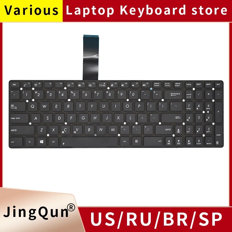 Nowa hiszpańska klawiatura do laptopa ASUS K55A K55V K55VJ K55VD K55VM K55VS K55XI Hiszpańska klawiatura