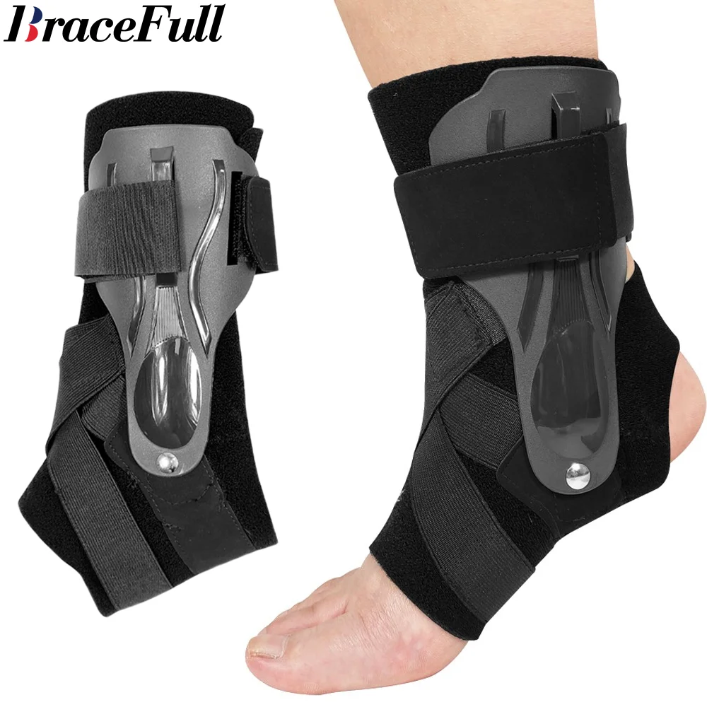 1PcsAnkle Brace for Sprained Support Brace with Side Stabilizers for Men Women Ankle Splint Volleyball Basketball Ankle Supports