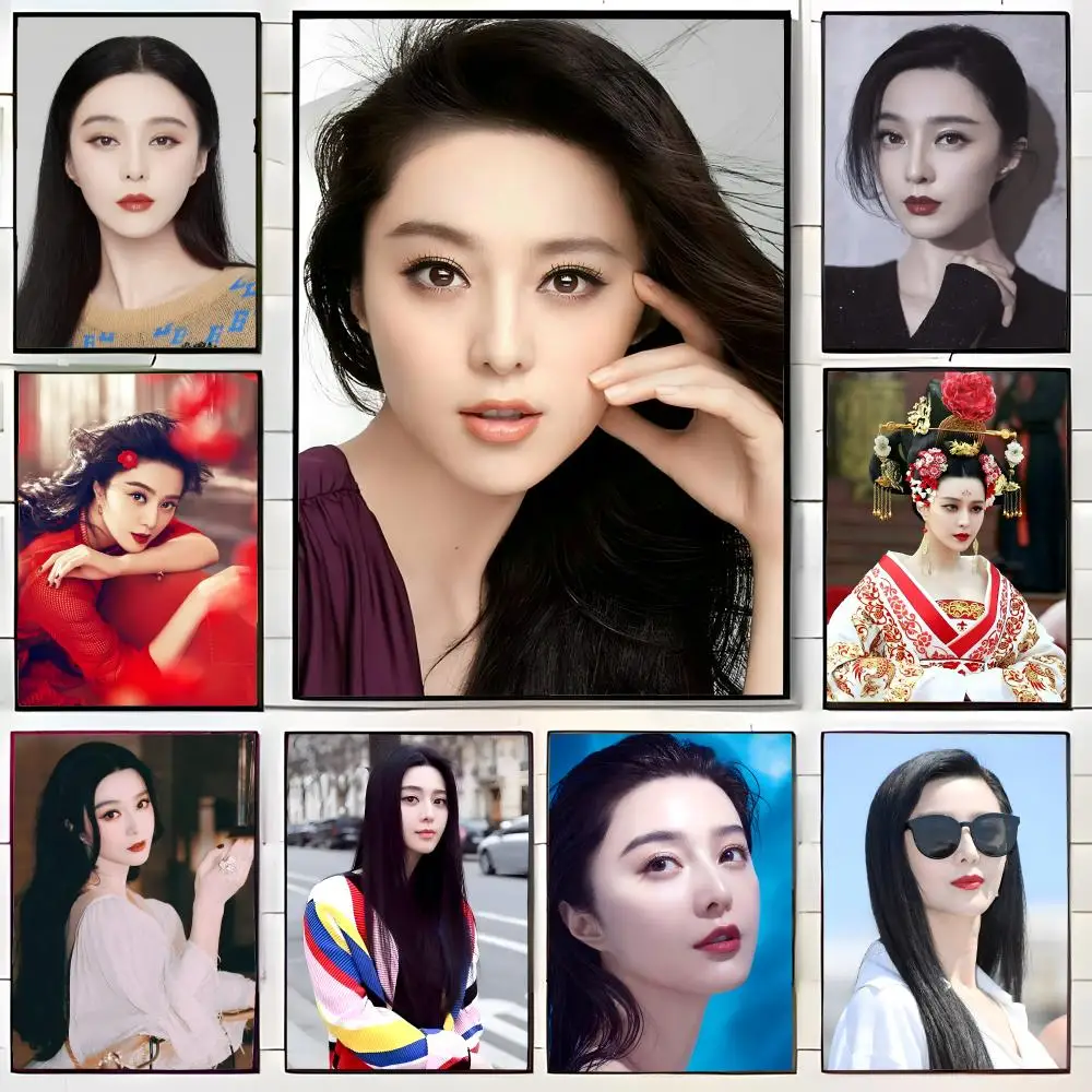 Chinesische schöne Schauspielerin, Berühmtheit, F-Fan Bingbing, Poster, Wandkunstdruck, Poster, dekoratives Wandbild, Heimdekoration, Geschenk, ungerahmt