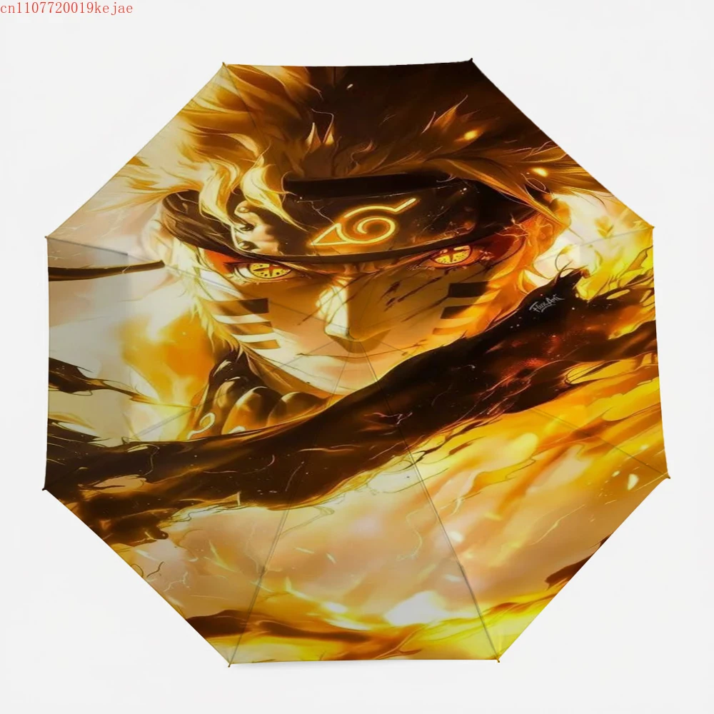 

Зонт с изображением Наруто Узумаки в стиле масляной живописи, с изображением девятихвостого демона и чакр, высококачественная печать, защита от УФ-излучения