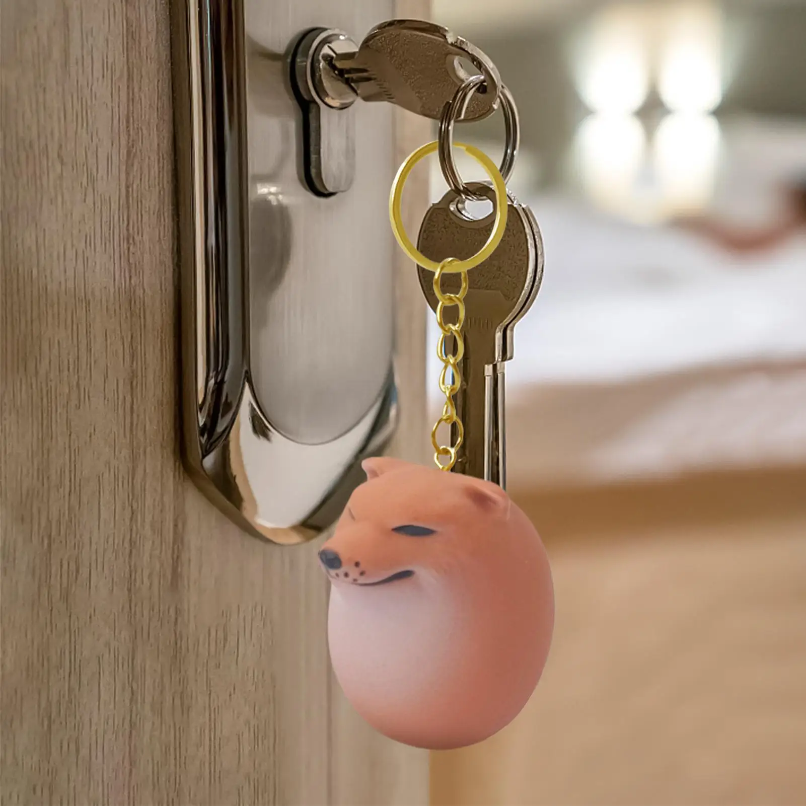 1pcs Dog Egg small ornament Creative Cute Dog Decoration Toy Keychain Car Phone Bag Pendant Gift Ornament Home Decor