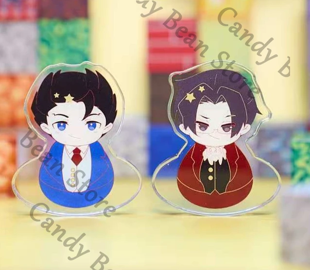 

Аниме Ace Attorney Phoenix Wright Miles Edgeworth косплей акриловый стакан карты кирпичная фигурка подставка мультфильм стоячий знак Рождество