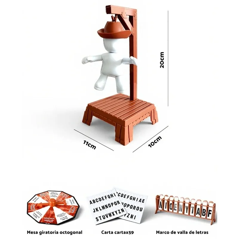2025 Noël drôle magnétique Hangman mystère mot jeu 2 personnes défi jeu cintre magnétique mystère famille rassemblement jeu T
