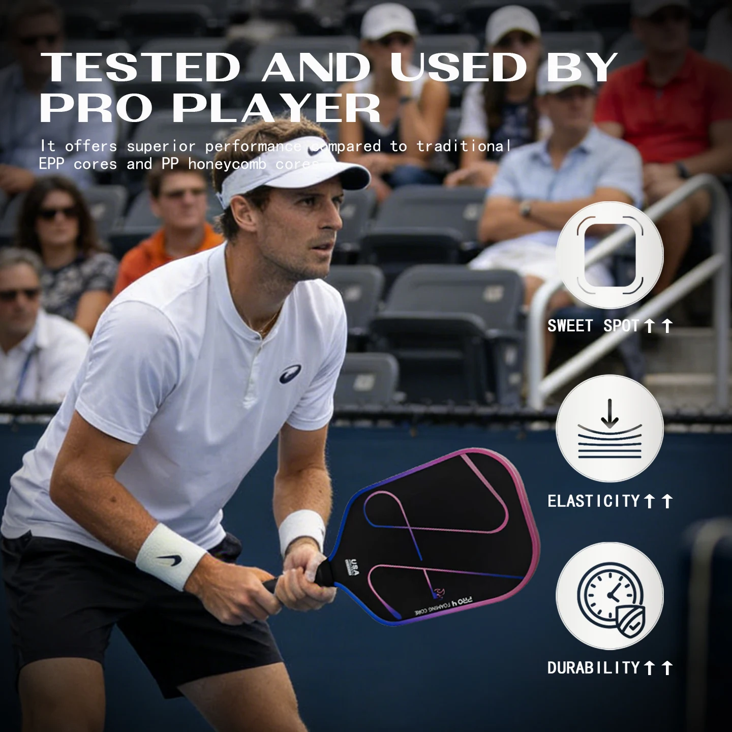 Luzz Inferno 2 M1 Pickleball Paddle 16mm Aero-Black Carbon Face MPP2.0 Foam Core USAPA Approved Power Elongated Pickleball Racke