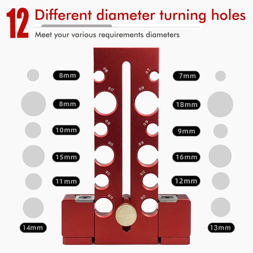 Adjustable Dowel Maker Jig 7mm-18mm / Electric drill Turning rod Auxiliary tool / Adjustable Dowel Maker Jig