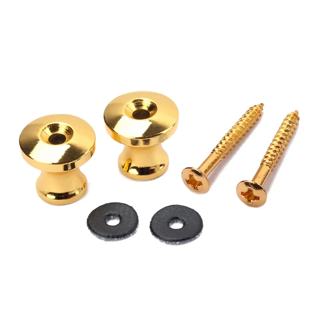 

2 PCS Mushroom Head Guitar Strap Lock Straplock Buttons Guitar Strap Belts Button For Electric Electronic Acoustic Folk Guitar B