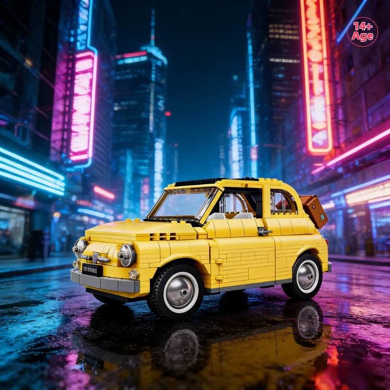 

Новый 960 шт. 10271 строительные блоки классический DIY желтый модель автомобиля создатель собирает строительные блоки автомобиля игрушка детский подарок на день рождения