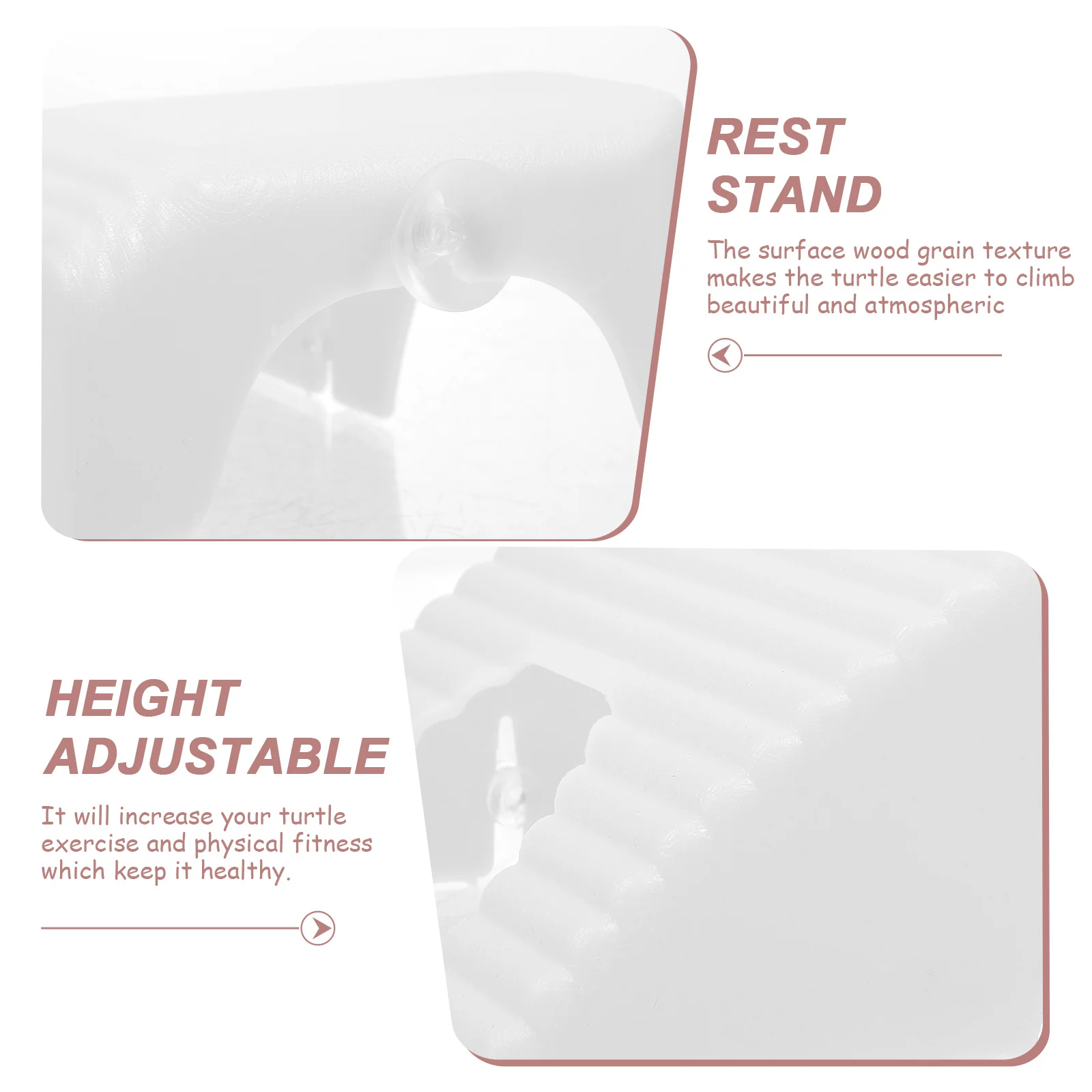 

Turtle Basking Platform Sturdy ABS Plastic Tortoise Floating Platform Reptile Resting Stone Aquarium Basking Stand