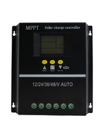 1PC 60/80/100A MPPT Solar Charge Controller 12V/24V/36V/48V LCD Display Battery Regulator Dual USB Automatic Identify Monitor