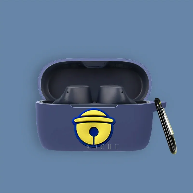 New For Jabra Elite 4 Case Cartoon Spaceman Silicone Earphone Protective case soft Cover for Jabra Elite 4 Case with Keychain