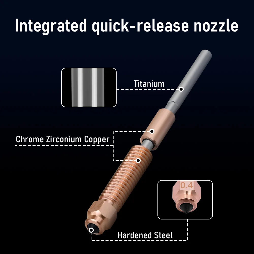 For Creality K1C k1 Max Hotend Noozle Ceramic Heating Block Kit New Version Quick-Swap Hotend Set 3D Printer Parts