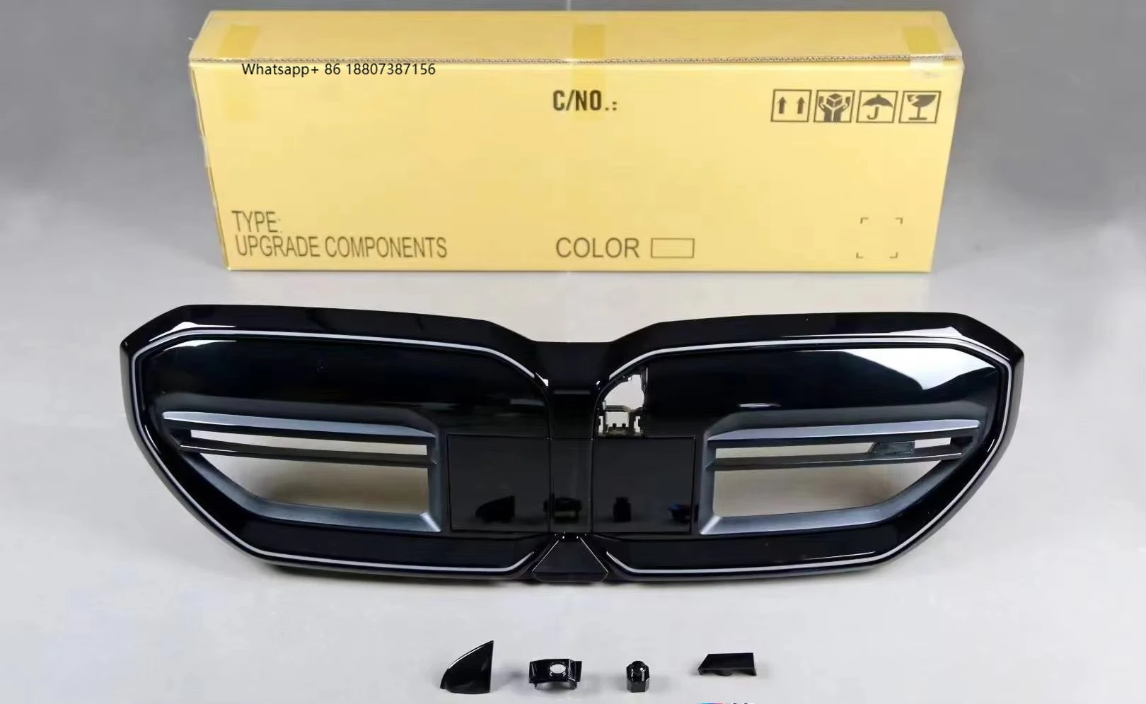 

New for 5 Series G90 Dry Carbon Front Bumper with Exhaust Cut-Outs-Bolt-On Universal Fitment Retrofit Upgrade (Protection)