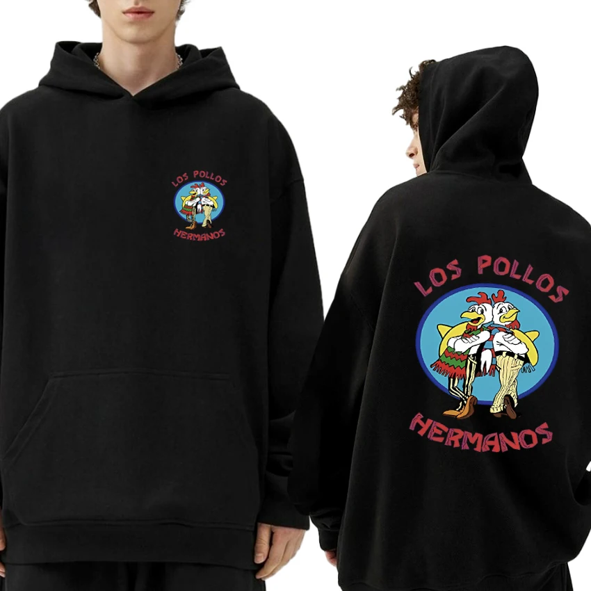 

Hot Sale Breaking Bad Sweatshirt Los Pollos Hermanos harajuku printed Hoodie Men Women pullovers Unisex Fleece Long sleeve Tops