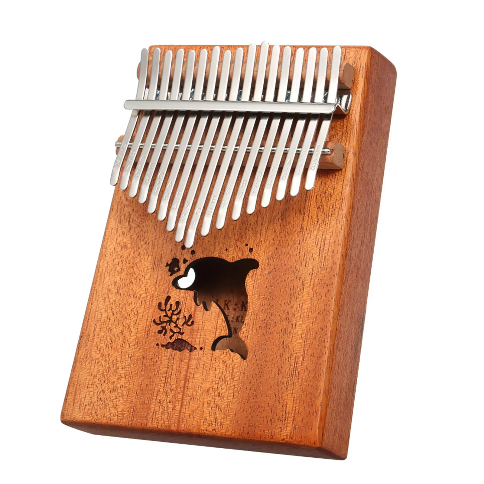 17 tasti portatile pollice pianoforte strumento tascabile Kalimba dito pianoforte Mbira piccoli giocattoli musicali