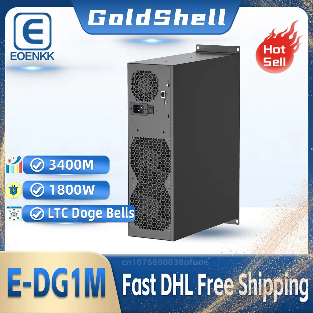 Goldshell E-DG1M 3400M 1800W LTC Doge Bells Miner Brand New E DG1M 3.4G