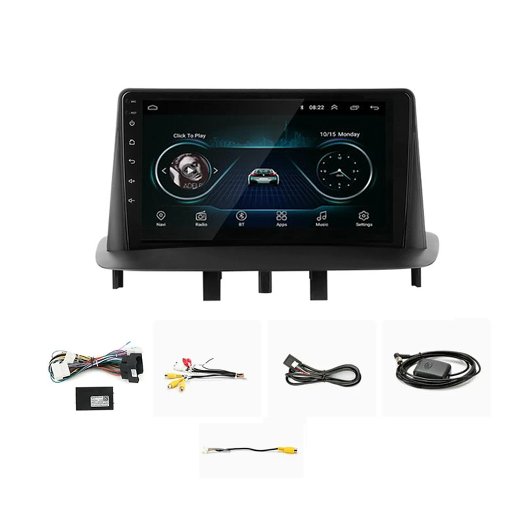 

1G+16G 2Din Car DVD Radio Android 10 Car Radio Multimedia Video Player for Renault Megane 3 Fluence