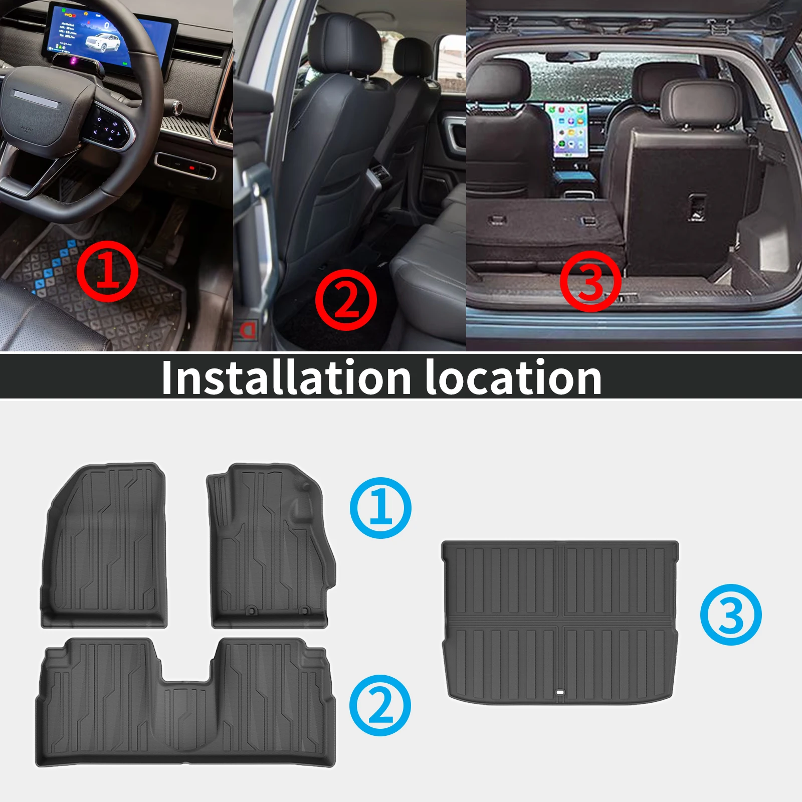 for Mitsubishi Xforce X-FORCE 2026 2027 LHD RHD Quality Eco-Friendly TPE Trunk Mat Liner Non-Toxic Odor Free Custom Car Decor