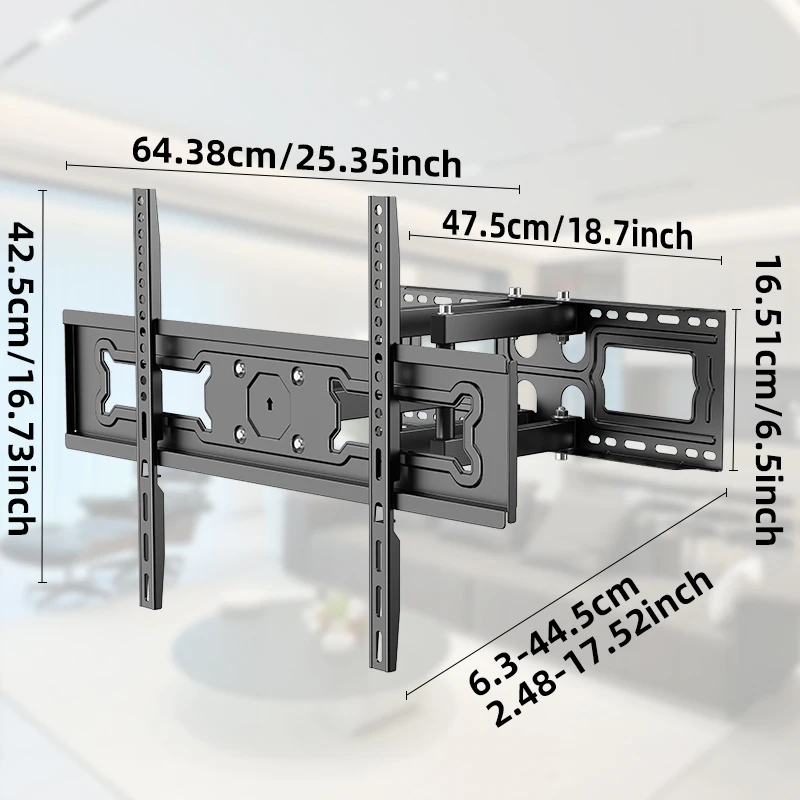 TV Wall Mount Bracket สําหรับทีวี 32-70 นิ้ว Full Motion TV กรอบหมุนขยาย Articulating ARM สูงสุด VESA 600x400 มม. โหลด 35 กก.