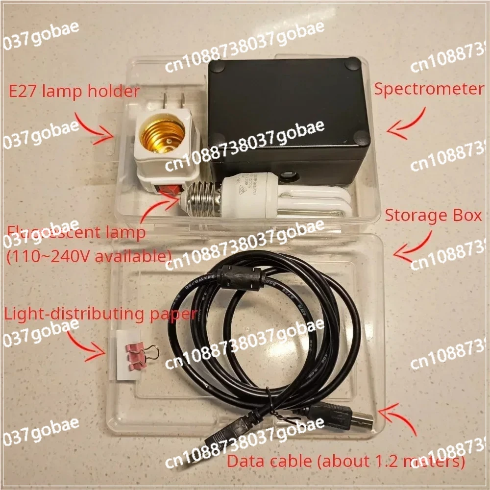 DIY spectrometer, measure blue light, measure full spectrum, measure absorption spectrum