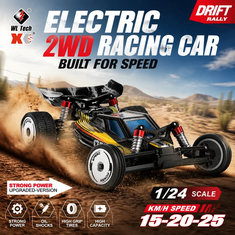 

WLtoys Rc Racing Car 244016 1 24 Scale Electric Two Wheel Drive High Speed Alloy Chassis Pc Shell Baja Off Road Rc Enthusiasts