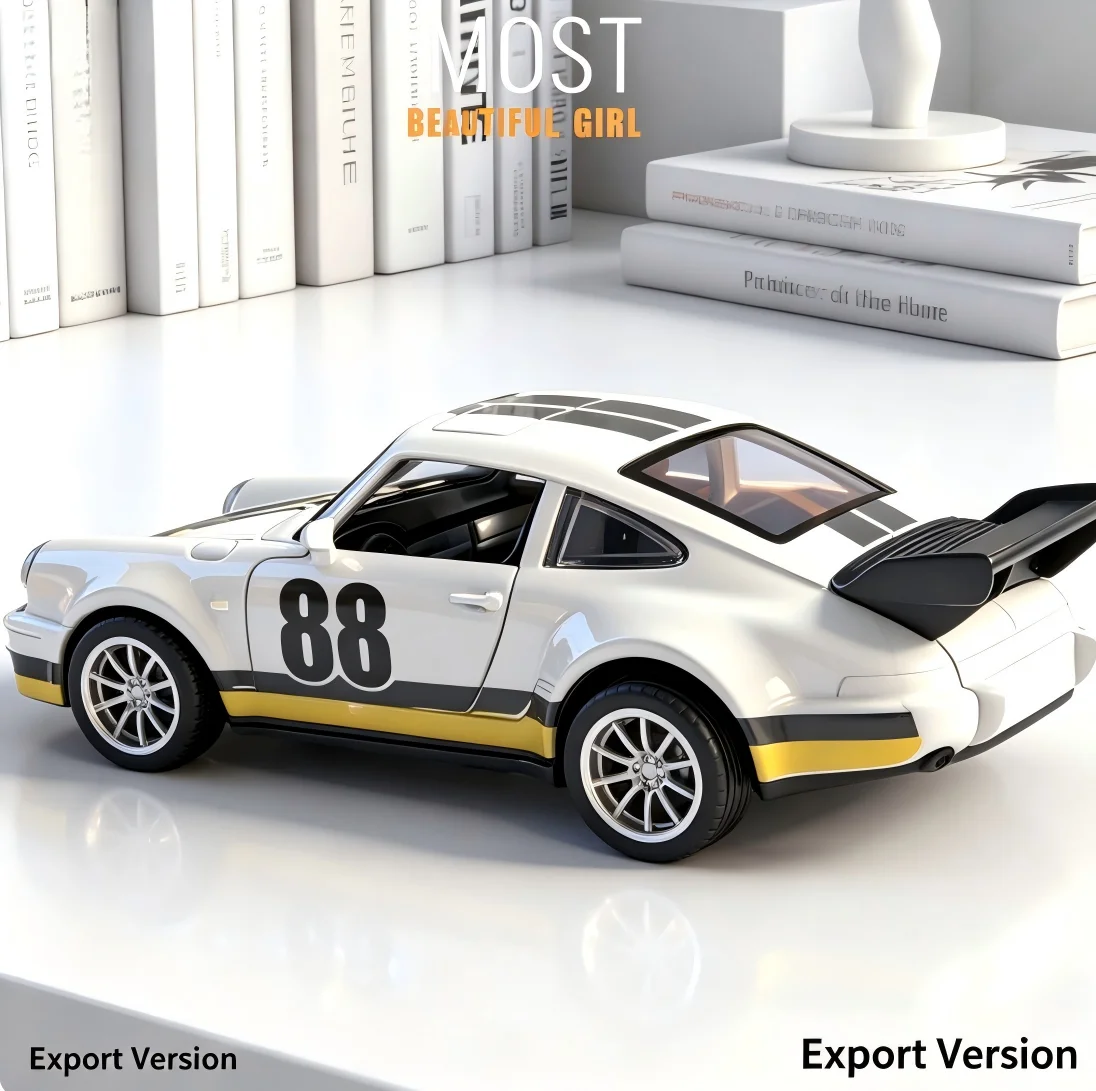 `1:36 Metal Super Sports Sedan Pull-Back Openable Doors, Alloy Diecast Scale Model for Automobile Enthusiast Display` - view 4