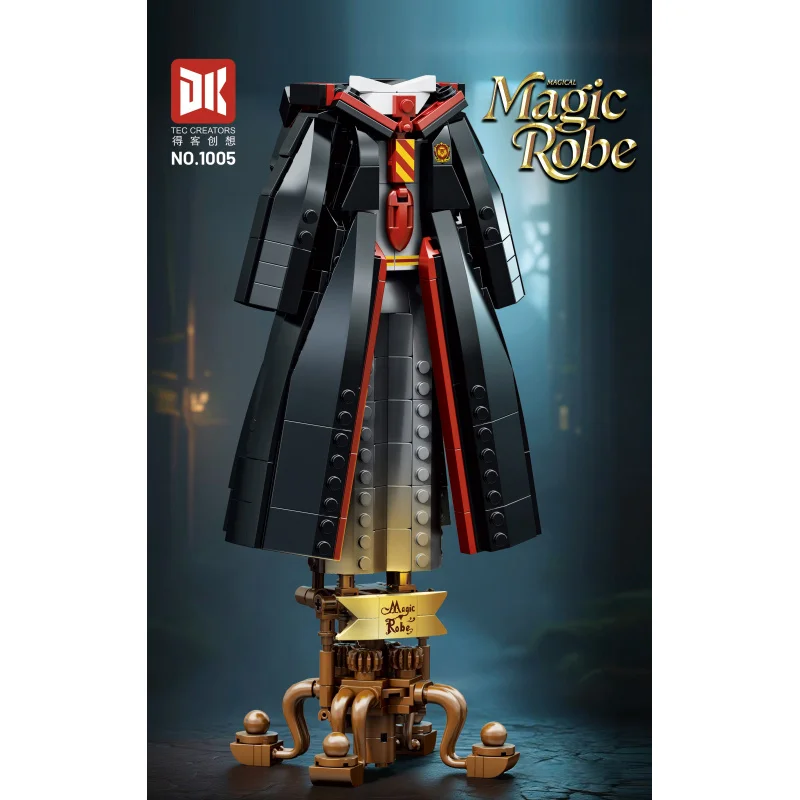 

Magic Wand, Wizard’s Robe Model, Assembled Mini Brick Toy, Birthday Gift for Children and Adults.