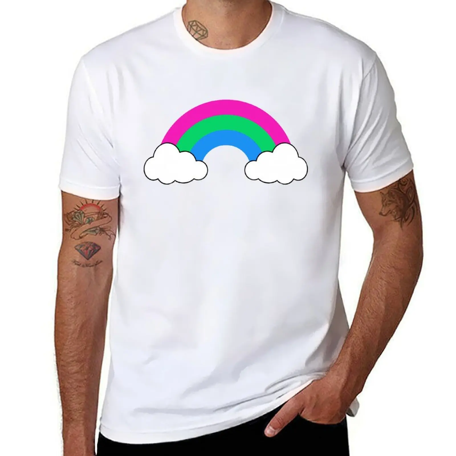 

shirts 100% man luxury t t shirts Polysexual Pride shirt cotton fit man for T-Shirt t slim