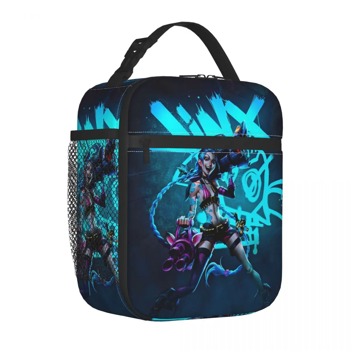 JINX ARCANE Insulated Lunch Bags Leakproof Action Adventure Reusable Thermal Bag Tote Lunch Box Office Travel Bento Pouch