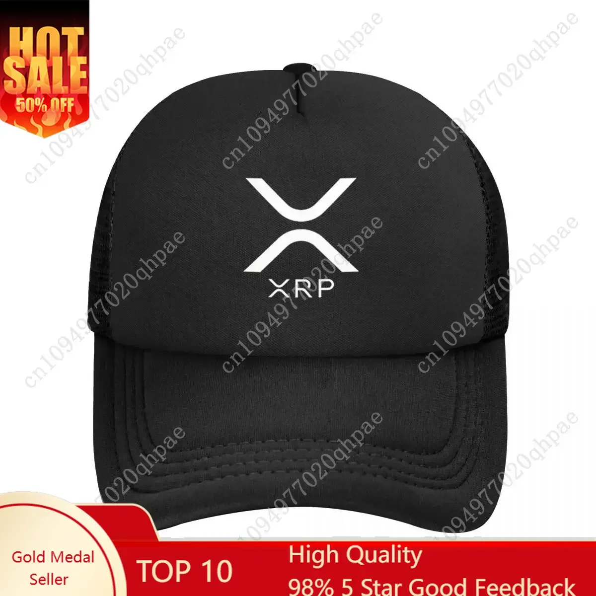 

XRP - Ripple Premium Mesh Baseball Caps Snapback Fashion Baseball Hats Breathable Casual Casquette Outdoor Unisex
