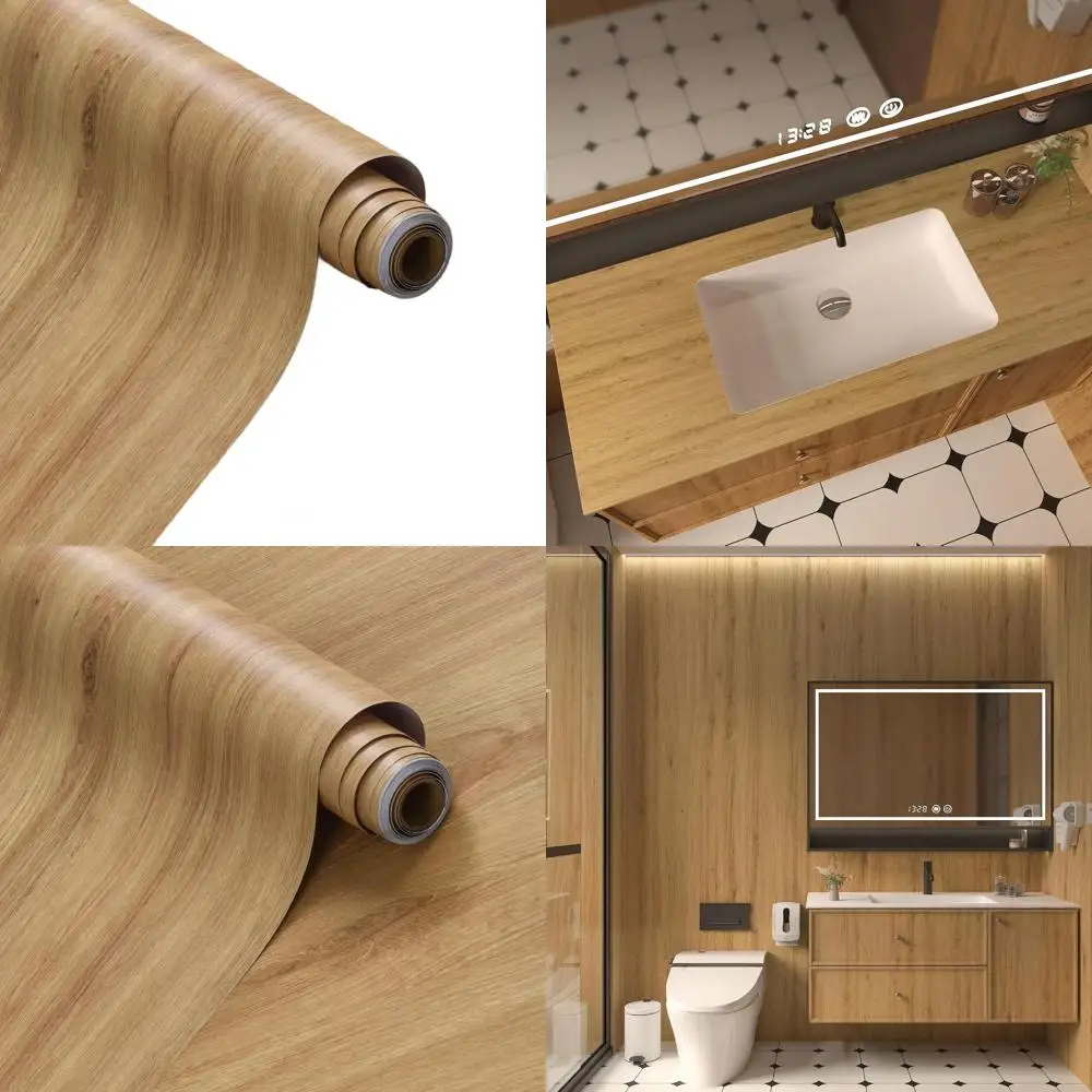 

Сверхширокие водонепроницаемые самоклеящиеся обои под дерево — съемная виниловая пленка для стен и мебели