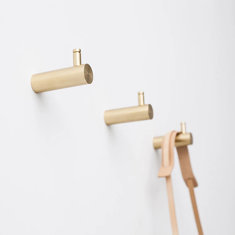 Brass Wall Hook  Brass Coat Hook Console Organize Key Hat Bag Wall Hanger Wall Decor